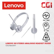 Lenovo 100 VOIP Stereo Analogue Wired Headset - GXD1B60597