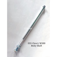 EX5 CLASS1 WAVE100 W100 Swing Arm Shaft with Nut/ Body Sap/ Sap tengah