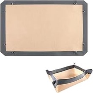 Silicone Fiber Baking Mat with Buckle, Non Stick Silicon Baking Sheet Cookie Liner Reusable Loaf Pan