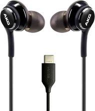 OEM 2021 Type-C Stereo Headphones for Cat S62 Pro Braided Cable - with Microphone - Black - USB-C Co