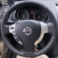 For Nissan QASHQAI X-Trail Nissan NV200 Rogue car accessories DIY Hand Stitched black Genuine Leathe