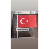 Turkish stick flag hand flag