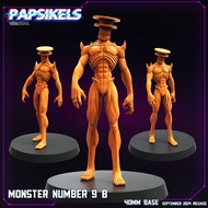 Monster Number 9 [B]-No. 8-Aberration Monstrosity/32mm scale 3D printed miniature PSK