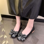 A109 Beautiful Women's Shoes Summer Fashion Bow Very Soft Leather 1-Inch High Comfortable To Walk Do
