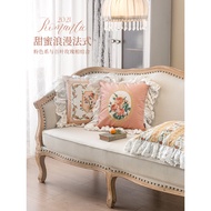 Fanju Attitude Louver French American Light Luxury Pillow Living Room Sofa Back Cushion Pillowcase L