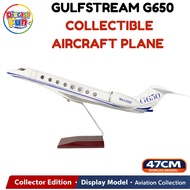 1:50 47cm Gulfstream G650 Jet Airways Diecast Airplane Model with Landing Gear Display Stand Aircraf
