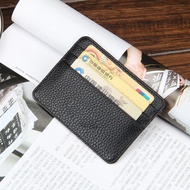 Mens PU Leather Wallet Front Pocket Slim Mini Card Holder Purse