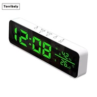[Torribaly]Tuya Wifi Temperature and Humidity Alarm Clock Multi-Function LED Digital Clock for Livin
