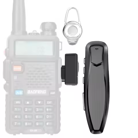 Walkie Talkie Wireless Bluetooth PTT Headset Earpiece Hands-free K Plug For Baofeng Kenwood UV-5R BF