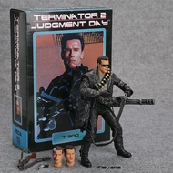 JAMXUN NECA Terminator 2: Judgment Day T-800 Arnold Schwarzenegger PVC Action Figure Collectible Mod