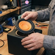 LONNG Paper Speaker Cone, 0.8 Inches Inner Diameter Dirt Blocking Subwoofer Cones, Paper Speaker Str