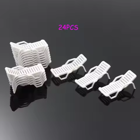 ZY21 24pcs Model Train Railway Leisure Chair Settee Bench Scenery 1:50 O 1:75 OO 1:100 TT 1:150 N 1:
