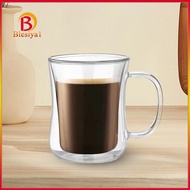 [Blesiya1] Double Walled Mug Drinking Glass Borosilicate Beverage Mug Espresso Cups Glass Cup Water Cup for Woman