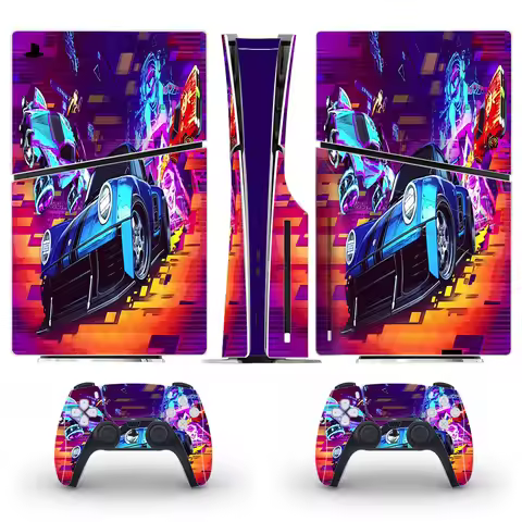 Game Rocket League PS5 Slim Disc Digital Skin Sticker Decal for Console Controllers PS5 Pro Disk Sti