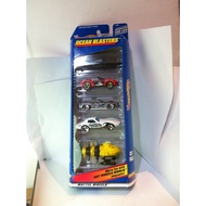 Hot Wheels Gift Pack. 1999 Ocean Blasters 5-Pack - 21082. Hydroplane-Corvette Stingray III-70 Plymou