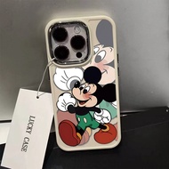 New Mickey Mouse Cartoon Pattern Phone Case Compatible for IPhone11 12 13 14 15 Pro Max 7 8 Plus X XR XS MAX SE 2020 Luxury Soft Shockproof Case