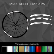 GT BIKE RIM DECALS Suitable for mountain bike and road bike vinyl rim sticker decal