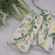 Yellow flower with leaves pattern baby carrier cover / suckpad