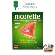 NICORETTE Patch 25MG Quit Smoking 16hr Invisipatch (Step 1) - 7's/BOX (Exp : 5/2026)