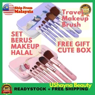 7pcs Bioaqua Mini Travel Makeup Brush Makeup Brush Set Berus Makeup Halal Soft Makeup Brush Foundati