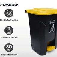 Krisbow Duskin 80 Liter Trash Can with pedal