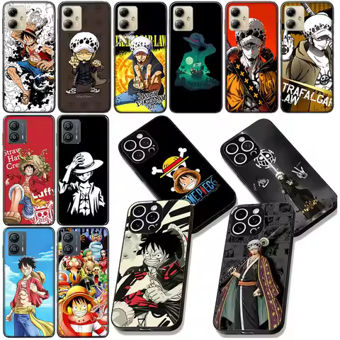 One Piece Luffy Trafalgar Water Law Cover for Motorola Moto E13 E20 E32 E22 E14 E15 G32 G60 G72 G7 G