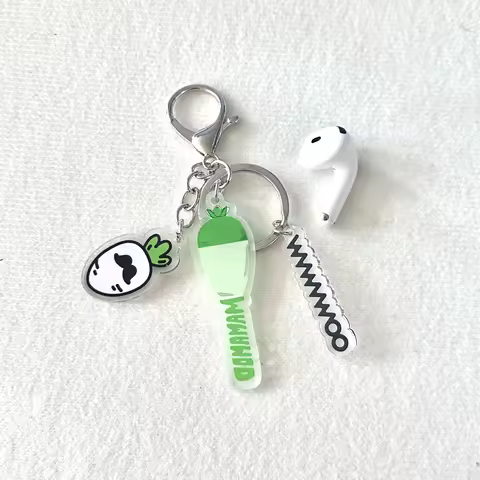 MAMAMOO Mini Lightstick Keychain Hwa Sa Solar MoonByul Wheeln WhaSa Fans Collection Light Stick FAN 