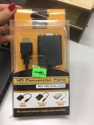 (NEW) 全新 HD conversion cable VGA to HDMI 線