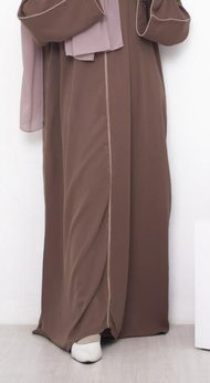 Abaya farrasi / Abaya Basic Remaja / Abaya Turkey Warna Sage / baju muslimah modis polos lis bisban