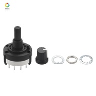 3P4T 3 Pole 4 Position Single  Band  Rotary Switch w Knob