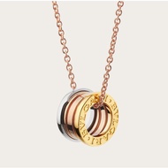 2021 New Best Seller B.zero1 Necklace in 18 Kt Rose Gold with Pendant in 18 Kt Rose, White and Yello