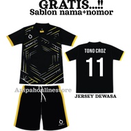 [ Free nama+nomor punggung ] jersey futsal dewasa baju bola dewasa pria