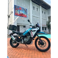 Slip On CF Moto MT 450 Exhaust CF Moto 450 Original Triton Type MVP Endcap Carbon Kevlar