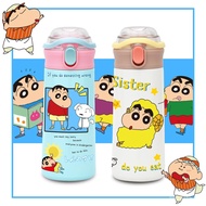 Crayon Shin-chan Simple Cartoon Water Cup Couple Insulated Cup with Pop-up Lid304Cup Stainless Steel