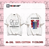 TrendSir พร้อมส่งเสื้อโอเวอร์ไซส์ เสื้อยืดนิ่ม Sesame Street โอเวอร์ไซส์100% Cotton 9สี M-3XL