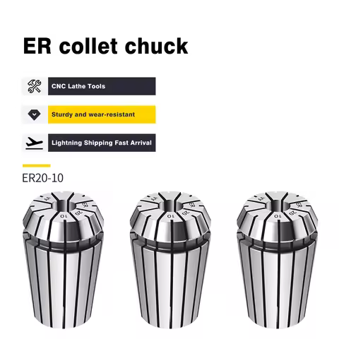 High Precision ER Spring Collet ER8 ER11 ER16 20 CNC Lathe Milling Cutter Tool Holder Engraving Mach
