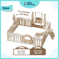 INS Car Baby Fence Easy Foldable Panels Kid Safety Gaming Fence Baby Play Yard Playpen Slide Swing S