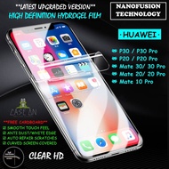 Huawei P40 Pro/P40/Mate 30 Pro/P30 Pro/P20/P20 Pro/Mate 20/Mate 20 Pro/Mate 10 Pro Hydrogel Soft Scr