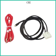CRE AUX Radio Adapter Media Car Radio Female AUX Cable for 2 3 5 6 MX5 RX8