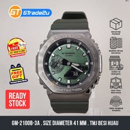 Original G  Shock Men GM-2100B-3A Analog Digital Tmj Besi Hijau Watch  [READY STOCK]