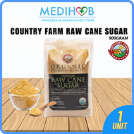 [PREMIUM] Certified Organic Raw Cane Sugar 900g Country Farms 有机原糖黄糖 [Natural] [Halal] [Product of B