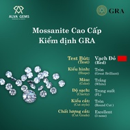 (Combo 1 carat) Kim cương Moissanite màu Trắng 0.8 - 2.9 ly viên Tấm Hàng Mỹ (không kèm vỉ)