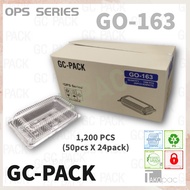 GO-163 OPS Plastic Tray with Lock (BULK 1,200pcs±)Bakery Roti Sosej Hot Dog Tray / BENXON OPS 163 /G