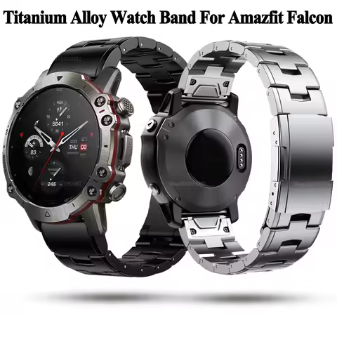 Quick Release Titanium Alloy Watch Strap For Amazfit Falcon Smartwatch Band Women Men Bracelet Amazf