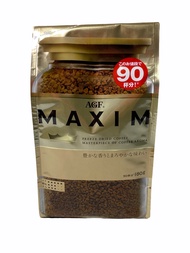 MAXIM Freeze Dried Coffee แม็กซิม กาแฟนำเข้าจากญี่ปุ่น ORIGINAL GOLD สีทอง รุ่นชนิดถุงเติม REFILL BA