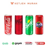 Coca Cola Original Cola Zero Sugar/ Sprite/ Fanta Strawberry 250/ CannedML 1 Pcs