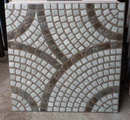 Keramik lantai untuk Teras/Garasi 50x50 Olimpico Series - Grey Kw.2