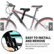 Bicycle Front Kids Saddle – Black (Add-On for MTB)