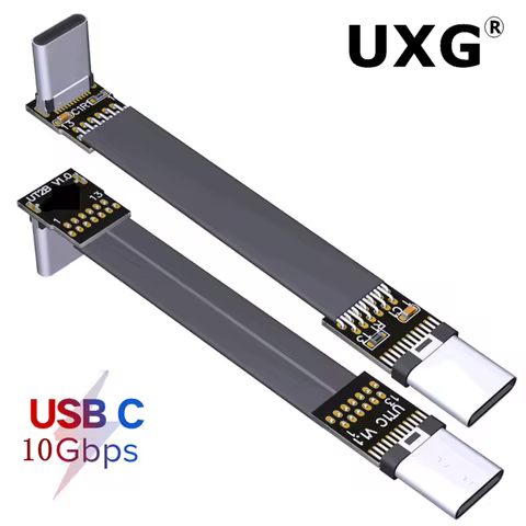 FPV USB3.1 Type-C USB-C FPC Ribbon Extension cable Multicopter Aerial Photography male/male flat cab