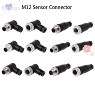 BORRAONE M12 Sensor Connector, Sensor Plug Connector M12 Aviation Plug, M12 Sensor Cable Connector M
